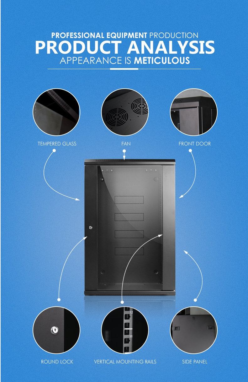 Armoire réseau murale 6U 600 * 600 * 370mm