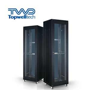 19 Inch Standard Floor Network Rack OEM Sever Rack Cabinet 500KG