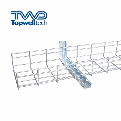 Wire Mesh Cable Tray Quick Installation With Accessories