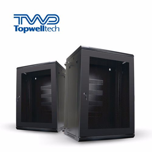 حار بيع خادم الرف شبكة مجلس الوزراء 22U خزائن الحائط - Image 2
