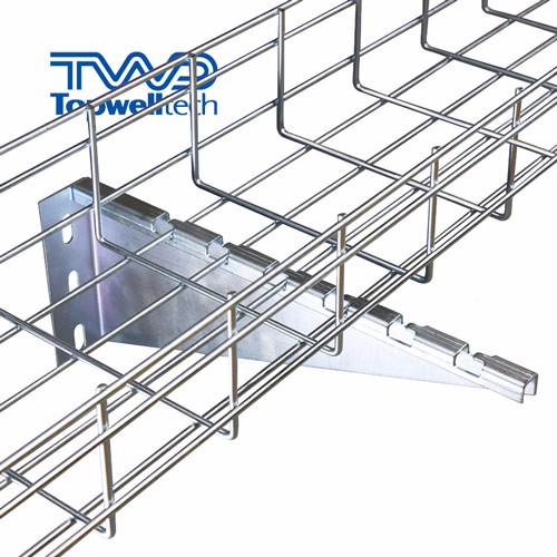 Bandeja de cable de malla de alambre electroplaca Bandeja de cable interior